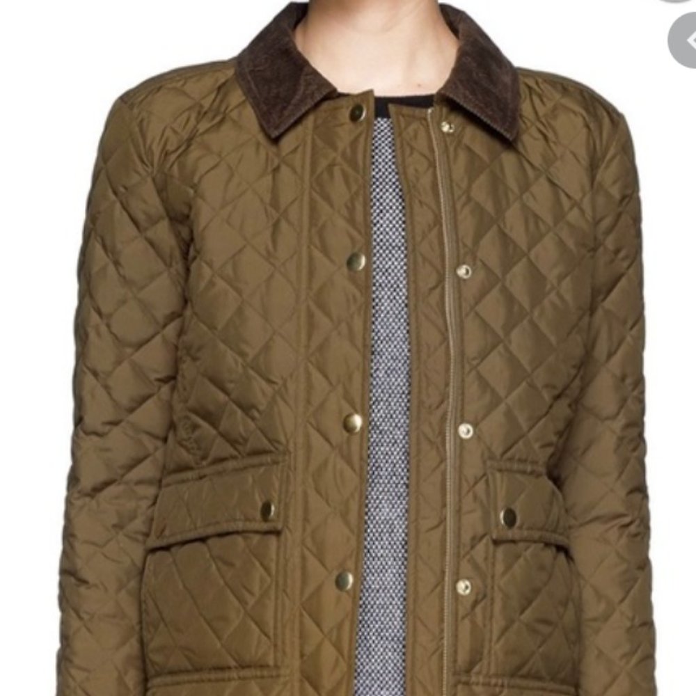 J crew quilted tack jacket